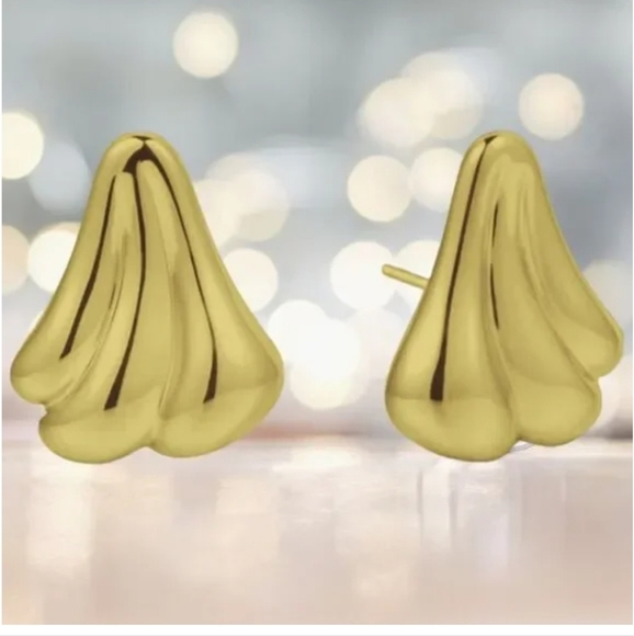 NWT $68 Rumored "Angel of Mine" Stud Earrings – Gold - Picture 2 of 6